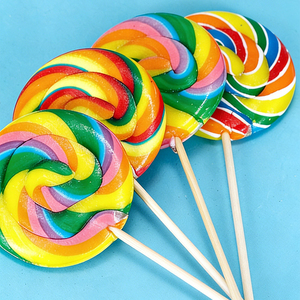 Sucettes arc-en-ciel en forme de vague, saveur fruitée, bonbons durs au lait Dragon pour la Fête des Enfants, vente en gros en vrac, boîte - Product Image 2
