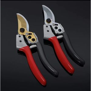 Tijeras de podar premium con cuchilla de acero inoxidable de 20-30 mm para árboles frutales y paisajismo, mango rojo - Product Image 1
