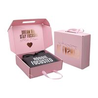 Boîte en carton ondulé pour l'emballage et l'expédition de chemises de costume de luxe avec impression personnalisée du logo de la marque