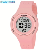 SYNOKE 67866 Jam Tangan Digital LED Tahan Air Pria Wanita Sport Arloji Merek Terbaik Jam Elektronik Digital untuk Pelajar
