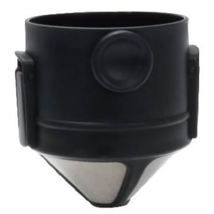 Filtro de café simple de acero inoxidable, diseño minimalista reutilizable para preparación manual, herramientas de café de color sólido de metal de grado 304 - Product Image 2