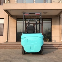 Chariot élévateur électrique de 1,5 tonne, haute qualité, portique à 2 niveaux, 3 mètres, batterie, pneus pleins, certifié CE, 4 roues motrices, garantie 1 an