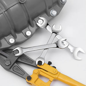 Ensemble complet de clés à fourche métriques chromées argentées 8 12 14 pièces Double extrémité Acier au carbone Outil industriel Personnalisable - Product Image 5