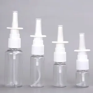 Pharmaceutical Industrial Use 10ml HDPE Refillable Nasal Spray Pump Bottle