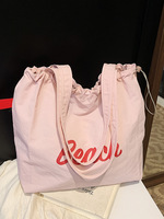 Sac de plage multicolore tendance été 2025 – Sac à bandoulière étanche en polyester avec lettres, style bonbon, pour filles – Sacs de luxe de marque pour femmes