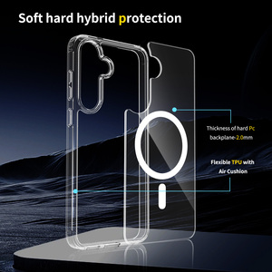 Étui de téléphone magnétique transparent HD en PC rigide anti-rayures de 2,0 mm pour Samsung S25 Fe S24 Plus S23 Ultra S22 <span class=keywords><strong>S21</strong></span> A56 A55 A35 A25 A05 A16 - Product Image 4