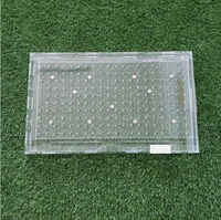 Semoir manuel rectangulaire en acrylique transparent multi-tailles pour semis de légumes