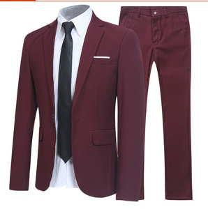 Costume de printemps et d'automne <span class=keywords><strong>pour</strong></span> hommes Costume mince <span class=keywords><strong>pour</strong></span> hommes Costume d'affaires <span class=keywords><strong>pour</strong></span> hommes Vêtements de garçon d'honneur de <span class=keywords><strong>mariage</strong></span> Costume 2 pièces - Product Image 3
