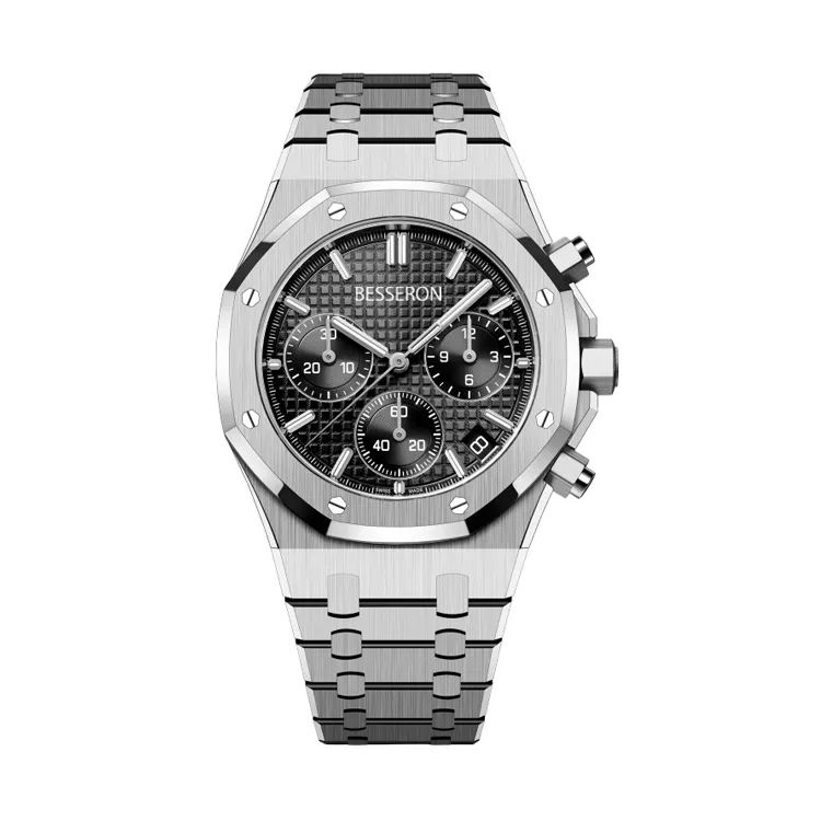 2022 Luxury Stainless Steel Fully Automatic Multifunction Watch Luminous Chronograph Men Watch