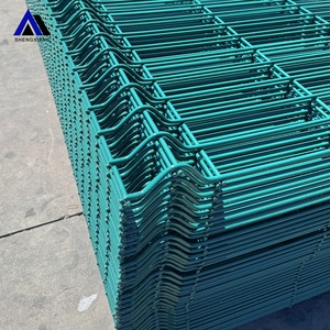 لوحة سياج مجلفنة منحنية ثلاثية الأبعاد مطلية باللون الأخضر ، سياج أمني للحديقة الخارجية للمنزل والديكور - Product Image 1