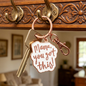 Porte-clés personnalisés avec logo « Mama You <span class=keywords><strong>Got</strong></span> This », fabricant de porte-clés en métal, porte-clés en émail dur personnalisé, inspiration - Product Image 3
