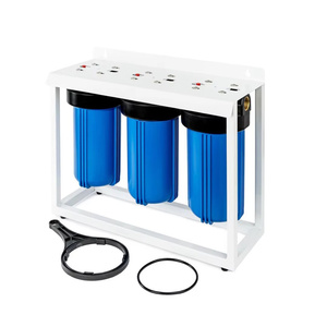 <span class=keywords><strong>Filtre</strong></span> à eau géant Huisidun pour toute la maison, 3 étages, 10 pouces, 10 x 4,5 pouces, grand boîtier de <span class=keywords><strong>filtre</strong></span> <span class=keywords><strong>bleu</strong></span> avec porte-cartouche - Product Image 3