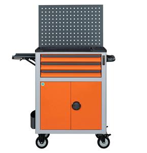 Ensemble d'armoires à outils métalliques industrielles personnalisées, structure démontable portable à 3 tiroirs, capacité de charge de 150 kg, style moderne - Product Image 1