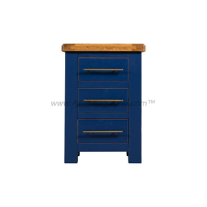 Mesita de noche de madera maciza de roble/Pino/ACACIA de diseño moderno con 3 cajones, muebles de dormitorio a buen precio para uso en apartamentos, hecho en Vietnam - Product Image 1