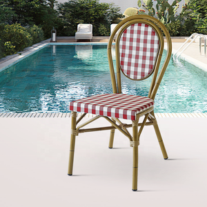 Al Aire Libre París jardín francés restaurante aluminio comedor muebles Patio café Teslin Bistro silla - Product Image 1