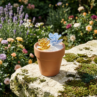 Pot en verre de Murano fait main pour plantes succulentes, idéal pour la Fête des Mères, la Fête des Enseignants, la décoration intérieure et les ornements.