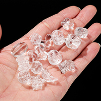 JD GEMS Vente en gros de perles en quartz naturel en forme d'animaux, pendentifs et perles pour boucles d'oreilles en cristal sculpté, choix multiples pour la fabrication de bijoux