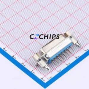 DS1034-15FUNSI44 D-Sub/VGA Connector Through hole Component (THT) Connector Standard D-Sub Female 15P Through Hole - Product Image 2