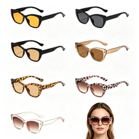Lunettes de soleil œil de chat tendance, imprimé léopard rétro, protection UV, pour femmes, pour la plage, les fêtes et les voyages quotidiens