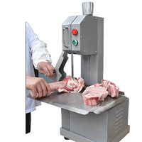 Scie à viande et à os automatique WF, en acier inoxydable 304, haute efficacité, usage commercial pour restaurants et aliments surgelés