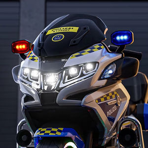 Yeni 2025 çocuk elektrikli motosiklet elektrikli bisiklet yaş çocuklar 4 ila 12 polis motosiklet araba üç tekerlek binmek - Product Image 4