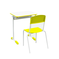 Meubles scolaires brésiliens, ensemble bureau et chaise pour étudiants, table et chaise de classe pour élèves
