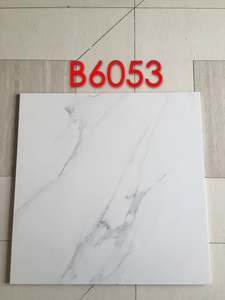 Piastrelle in Porcellana Effetto Marmo Bianco Carrara Lucido 60x60, Piastrelle in Ceramica Smaltata per Pavimenti di <span class=keywords><strong>Cucina</strong></span> o Giardino - Product Image 4
