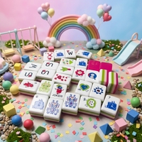 Tuiles de Mahjong en Acrylique Écologiques de Haute Qualité à Quatre Couches, Adaptées à Plusieurs Occasions, Qualité Collectionneur