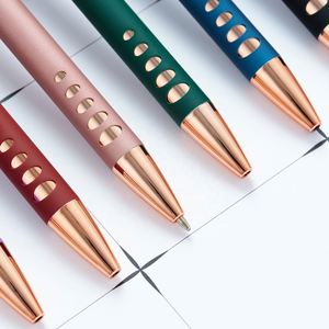 Bolígrafos de Metal Color Oro Rosa al por Mayor de Fábrica, Tinta Negra de 1.0 mm, Pantalla Táctil de Lujo con Logotipo - Product Image 3