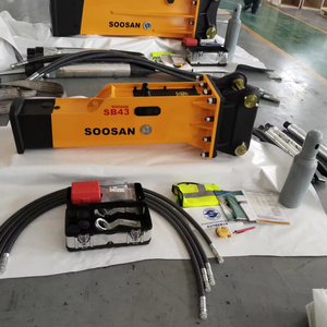 Nuevo Martillo Hidráulico SB43 para Construcción - Martillo Cincelador con Bomba, Motor y Rodamiento para Excavadoras de 6-9 Toneladas - Product Image 1