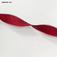 Bande élastique YUYONG en nylon pelucheux doux pour la peau, antidérapante, avec bordure jacquard ondulée, pour vêtements et bretelles réglables