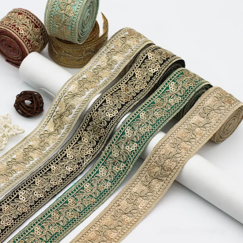Bohemian style 4CM ethnic African costume lace ribbon handmade DIY jewelry embroidery lace accessories