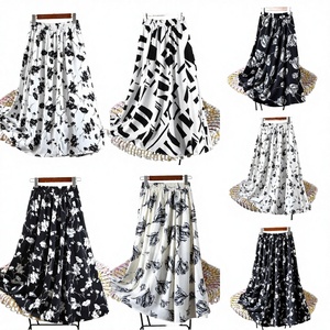 Women's High Waist Solid Knitted Mesh <b>Tulle</b> A-Line Eco-Friendly Pleated Breathable Casual Summer <b>Maxi</b> <b>Skirt</b> Tiered 100% - Product Image 3