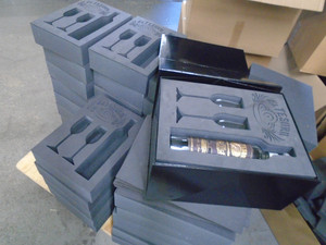 Tùy Chỉnh Sang Trọng Matte Tông Rượu Thiết Lập Bao Bì Hộp Champagne Whiskey Rượu Vang Đỏ Chai Hộp Quà Tặng Đóng Gói Bọt Chèn - Product Image 5