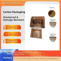 Boîtes d'expédition pliables en carton ondulé, imperméables, résistantes à l'humidité, cirées/immprégnées, pour la vente directe ; Logistique e-commerce