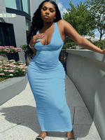 Jupe crayon moulante longue pour femmes, tenue d'été décontractée, longueur Maxi, grandes tailles, collection 2021