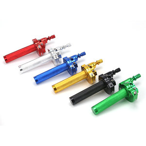 Acelerador de giro para motocicleta de lado derecho, compatible con Sudamérica y Sudeste Asiático, con tapa de depósito de combustible, de aleación de aluminio CNC - Product Image 2