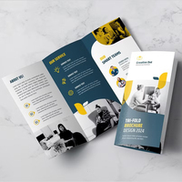 Design personnalisé A4 A5 A6 papier Manuel d'utilisation Brochure d'impression Brochure à trois volets Flyers Publicité d'entreprise Brochure à trois volets