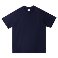 T-shirts personnalisés en pur coton, antibactériens 7A, vêtements de travail à manches courtes, coupe ample, col rond, uniformes de classe, chemises promotionnelles