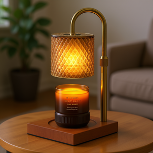 Lámpara Calentadora de Velas Eléctrica Moderna Db con Regulador de Intensidad, Temporizador, Altura Ajustable, Enchufe AU, para Decoración del Hogar, Aromaterapia, de Mesa, en Latón - Product Image 2