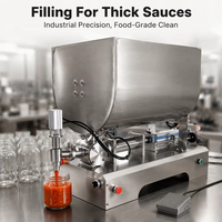 Machine de remplissage semi-automatique liquide de haute qualité pour sauces diverses de type U mélange de mayonnaise et machine de remplissage