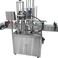 Machine de capsulage sous vide industrielle pour bouteilles en verre rondes, bouchons métalliques, confiture, miel, conserves de légumes