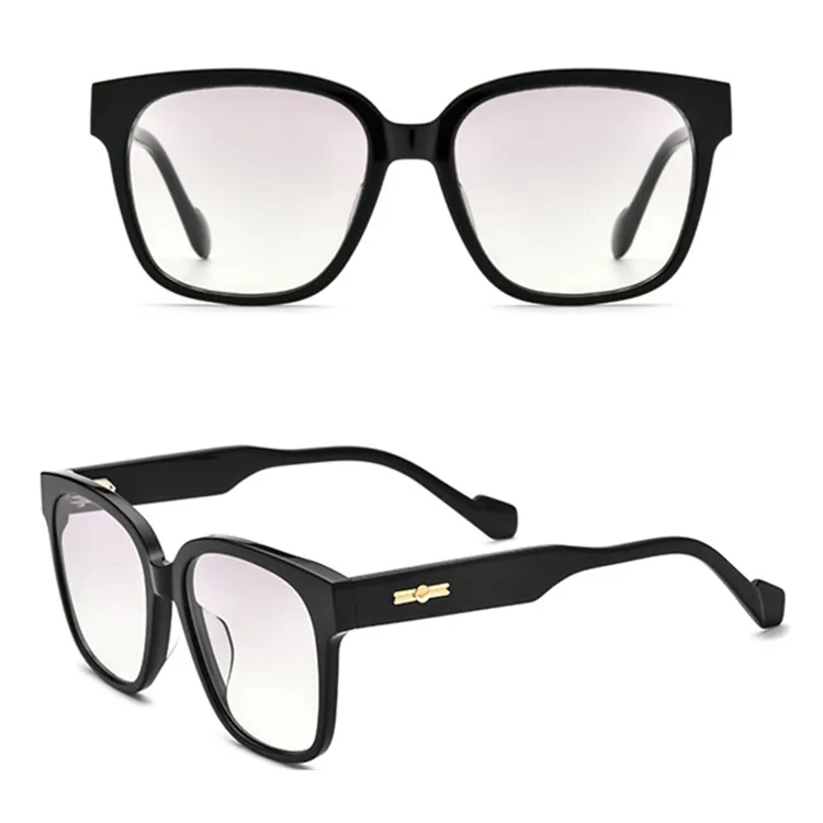 Gafas de acetato cuadradas vintage, lentes de sol de color negro, tawny, vintage, lapislázuli de gran tamaño, multicolor