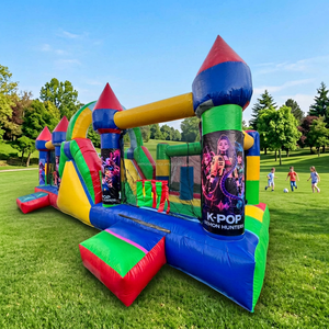 Hot-selling K-POP <strong>Devil</strong> Hunter Inflatable Trampoline Combo Inflatable Bounce Castle Inflatable Obstacle Course Training Ground - Product Image 2