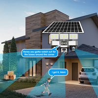New Outdoor Solar 4G WiFi 12MP IP66 Waterproof PTZ Security Camera with Two-Way Audio AI Tracking Night Vision Alarm