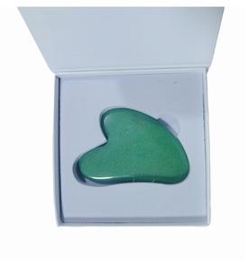 Cadeau promotionnel : planche de massage Gua Sha en pierre d'aventurine verte naturelle avec boîte cadeau - Product Image 6
