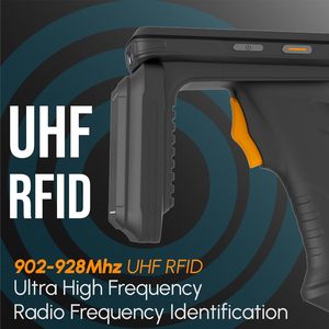 Lecteur de codes-barres Android 12 Rayoungtek, lecteur RFID UHF, ordinateur mobile sans fil 4G, Zebra SE4710, Impinj E710, compatible noir/<span class=keywords><strong>orange</strong></span> - Product Image 2