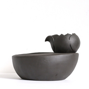 Ceramic Cat <b>Water</b> Fountain Automatic Circulation Desktop Pet <b>Drinking</b> Device For Cats Dehua Origin - Product Image 4