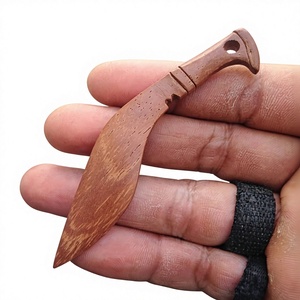 <b>Disposable</b> Wooden Knife Sustainable Birchwood Utensils for <b>BBQ</b> Camping and Travel Use - Product Image 1