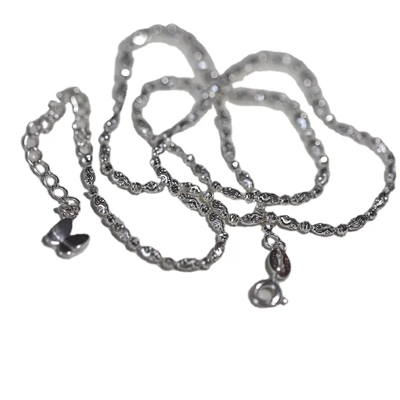 Collana girocollo scintillante d'argento all'ingrosso della catena della clavicola della fabbrica per il regalo di compleanno della festa nuziale dei gioielli fini delle donne